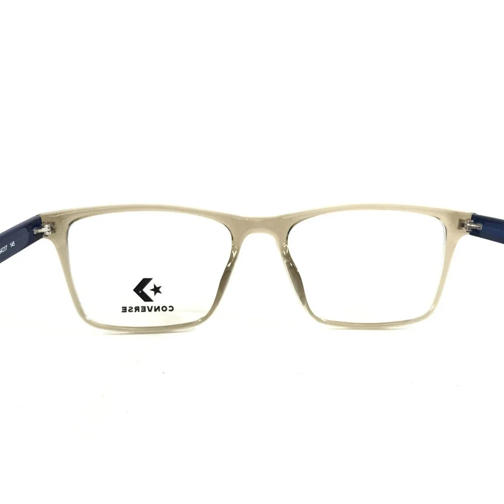 Converse Eyeglasses Frames CV5012 260 Clear Brown Blue Rectangle 54-17-145